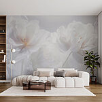 Wall murals Group of white flowers