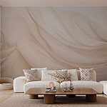 Wall murals Soft waves of delicate fabric flow.