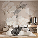 Wall murals Wallpaper with flowers