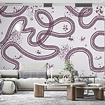 Wall murals Pattern of lines and spots