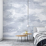 Wall murals Grey and white background with white and grey patterns