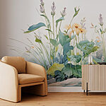 Wall murals Painting of flowers and plants