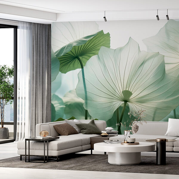 Delicate leaves in soft sunlight Wall murals Delicate leaves in soft sunlight