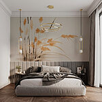 Wall murals Delicate grasses in soft hues