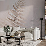 Wall murals Delicate fern in soft lighting