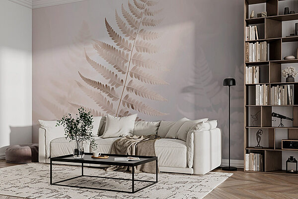 Delicate fern in soft lighting Wall murals Delicate fern in soft lighting