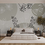 Wall murals Drawing of flowers and plants
