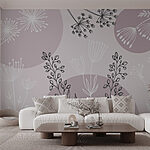Wall murals Drawing of flowers and plants