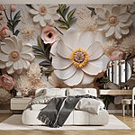 Wall murals Group of paper flowers