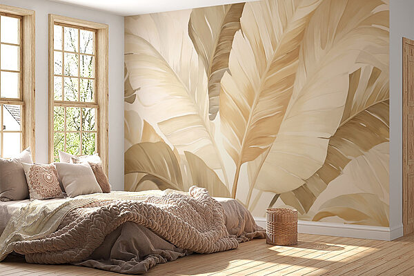 Natural elegance in soft tones Wall murals Natural elegance in soft tones