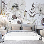 Wall murals Delicate blooms in soft hues