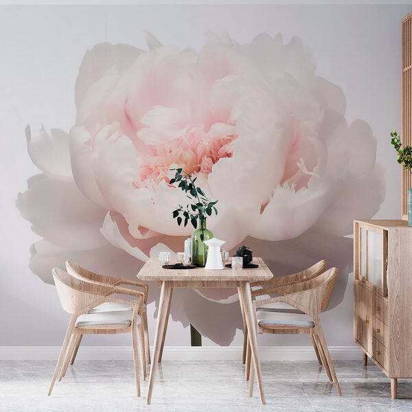 Delicate flower in soft hues Wall murals Delicate flower in soft hues
