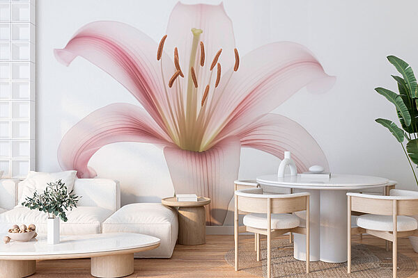 Delicate petals in soft hues Wall murals Delicate petals in soft hues