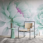 Wall murals Delicate blooms in soft pastel hues