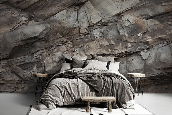 Wall murals Wall murals Textured layers of ancient rock formations. (SKU: w03554)
