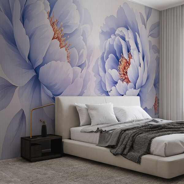 Soft petals in serene hues Wall murals Soft petals in serene hues