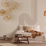 Wall murals Wall with a bunch of dandelions