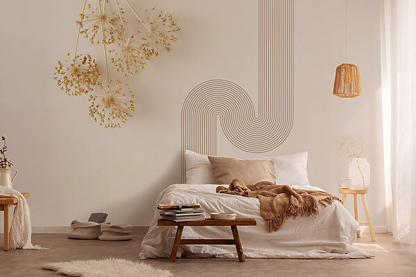 Wall with a bunch of dandelions Wall murals Wall with a bunch of dandelions