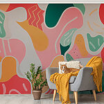 Wall murals Colorful art on a wall