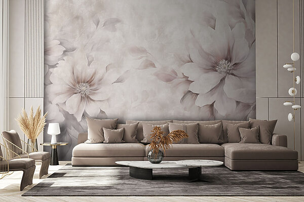 Delicate petals in soft hues Wall murals Delicate petals in soft hues