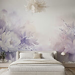 Wall murals Painting of flowers and leaves