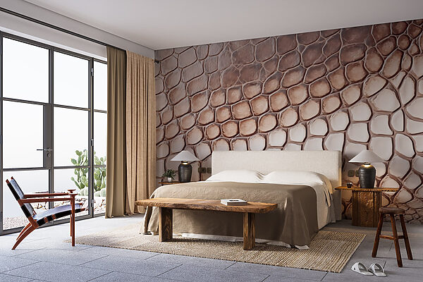 Textured reptile skin pattern Wall murals Textured reptile skin pattern