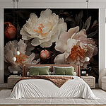 Wall murals Group of white flowers