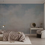 Wall murals Blue sky with clouds