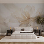 Wall murals Delicate petals in soft hues