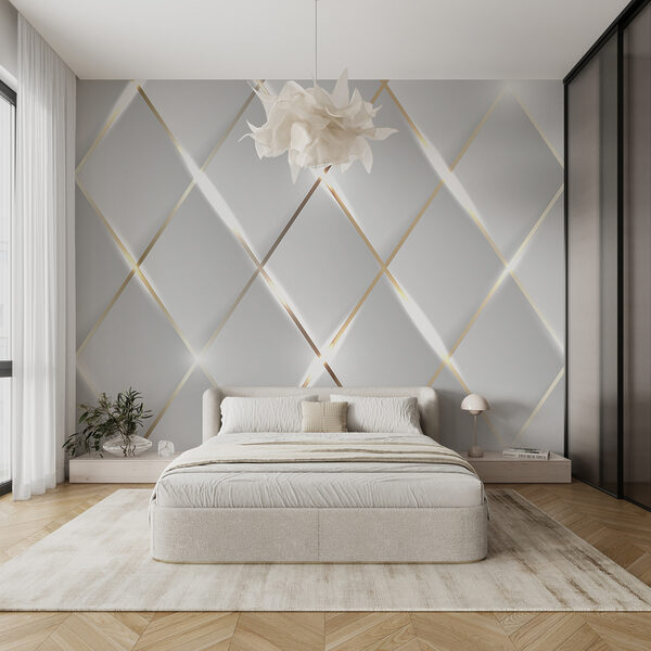 Wall mural Shimmering symmetrical light reflections