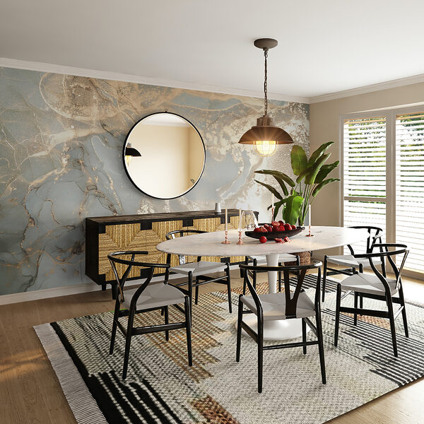 Abstract metallic marble texture pattern Wall mural Abstract metallic marble texture pattern