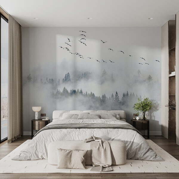 Wall mural Birds flying in the sky (SKU: u32480) Wall mural Wall mural Birds flying in the sky (SKU: u32480)