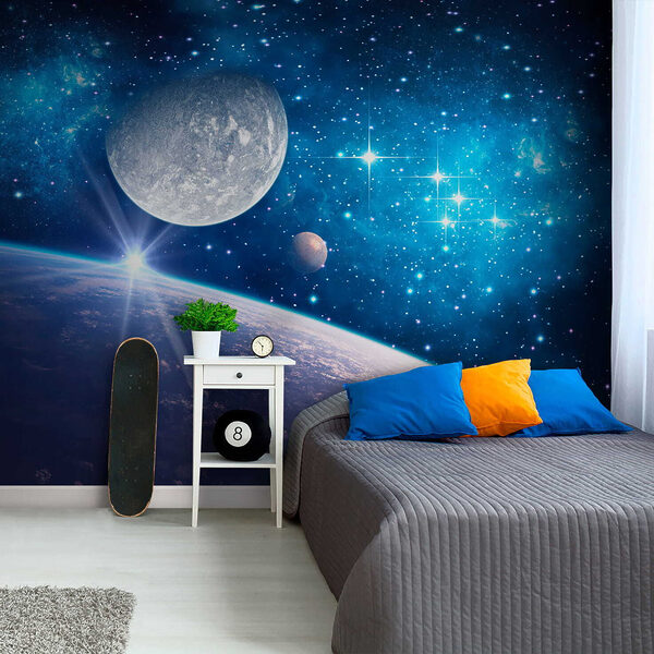 Wall mural Bright sun in the sky