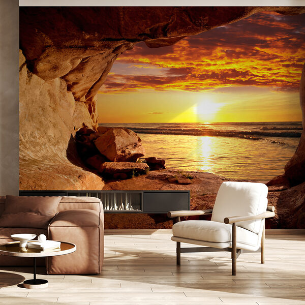 Wall mural Wall mural Large rock in the desert (SKU: u60242)