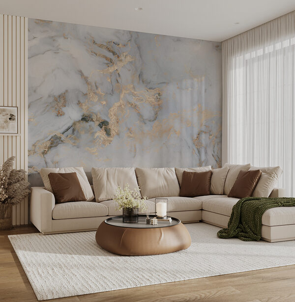 Marble texture with swirling patterns Wall mural Marble texture with swirling patterns