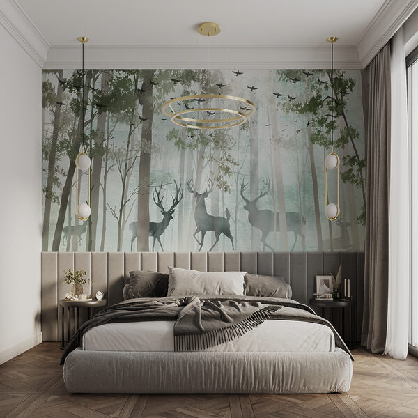 Wall mural Deer in the woods