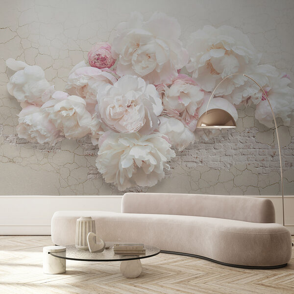 Wall mural Soft petals on vintage textured background (SKU: u79549) Wall mural Wall mural Soft petals on vintage textured background (SKU: u79549)