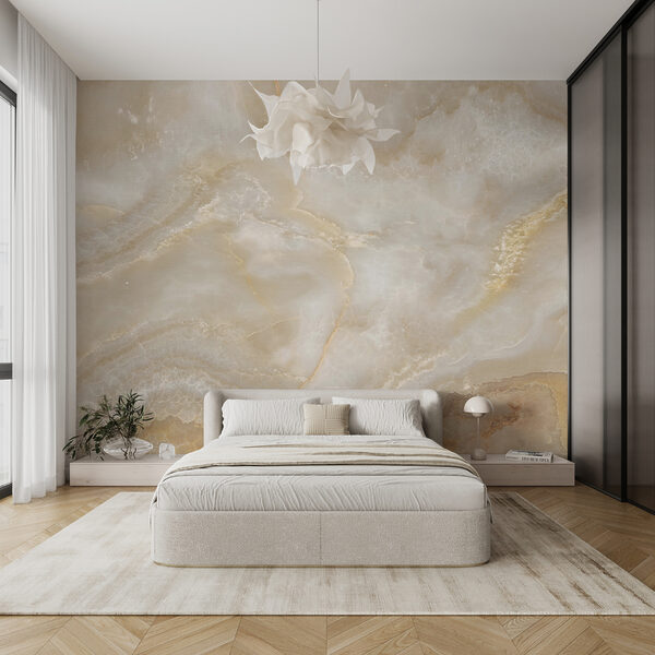 Wall murals Elegant marble texture with gentle hues