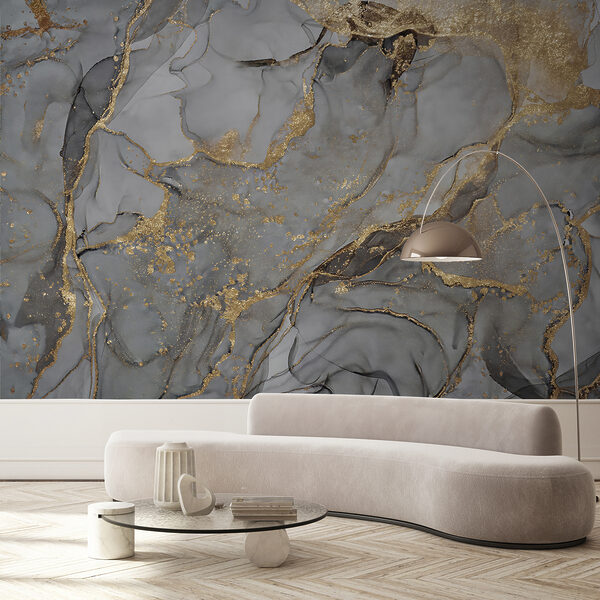 Abstract pattern with shimmering lines Wall mural Abstract pattern with shimmering lines