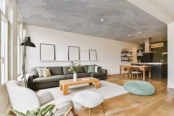 Wall mural Waves of pale marble texture