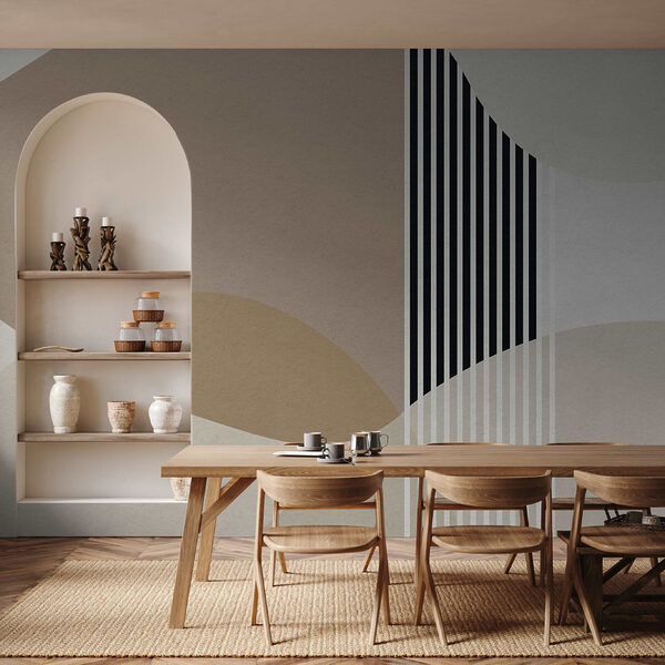 Person standing in front of a white wall Wall mural Person standing in front of a white wall