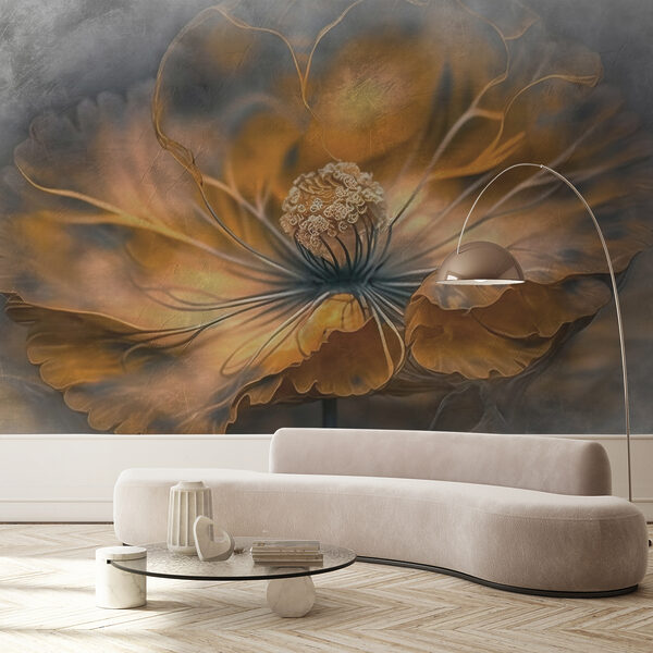 Blurry image of a person's face Wall mural Blurry image of a person's face