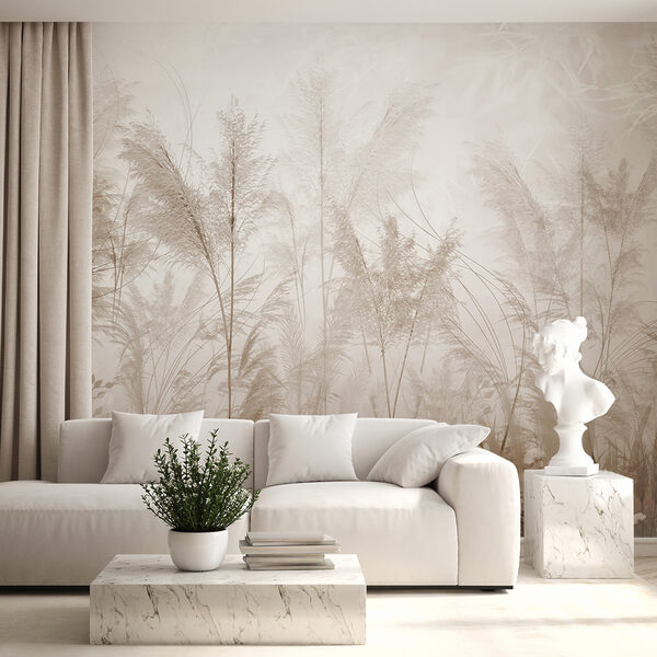 Tall grasses sway in morning light Wall murals Tall grasses sway in morning light