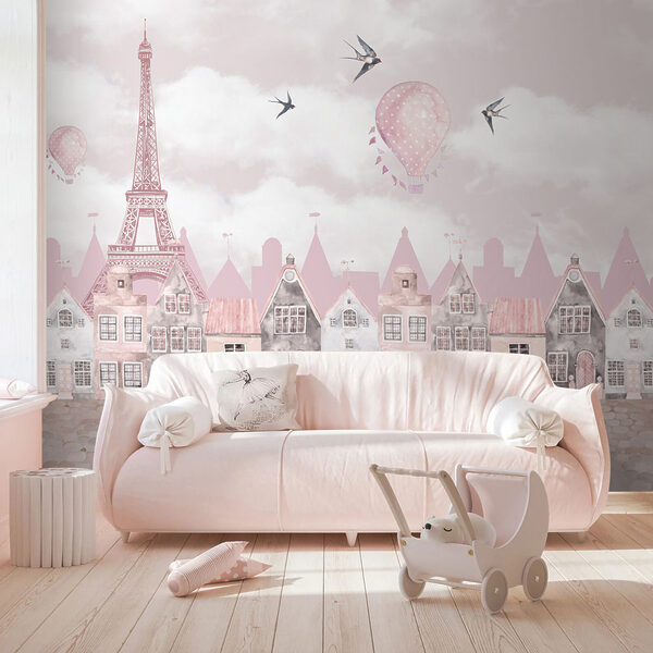 Wall mural Bird flying in the sky