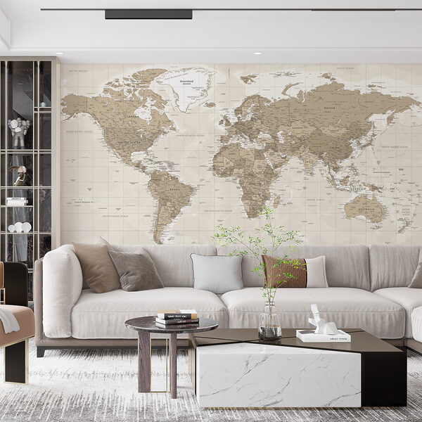 Wall mural Map of the world