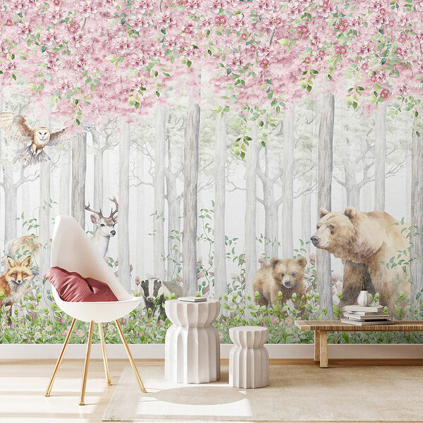 Watercolor of a bear Wall mural Watercolor of a bear