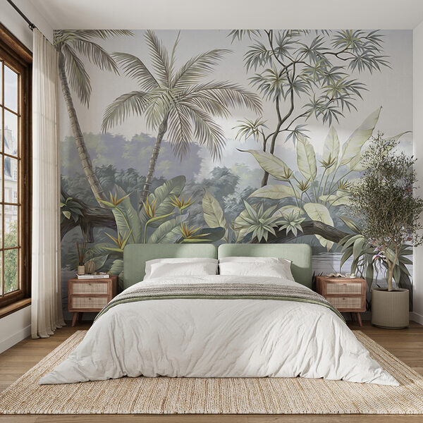 Blurry image of a flower Wall mural Blurry image of a flower