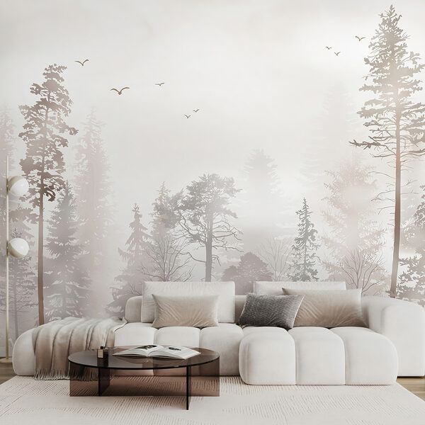 Wall mural Shadow of a tree