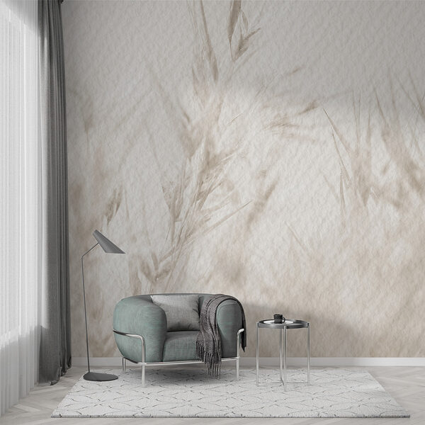 Soft sepia tones of delicate leaves Wall mural Soft sepia tones of delicate leaves