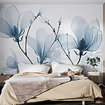 Wall murals Delicate blooms in soft hues
